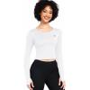 image:imageNELEUS 4 Pack Womens Long Sleeve Crop Tops  Tight Slim Fit Cute with Thumbhole208 Black 2pcs  White 2pcs