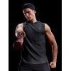 image:imageNELEUS Dry Fit Workout Athletic Muscle Tank Top Running Shirts with Hoods5036 3 Packblack