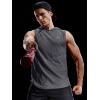 image:imageNELEUS Dry Fit Workout Athletic Muscle Tank Top Running Shirts with Hoods5036 3 Packblack navy Blue grey
