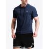image:imageNELEUS Dry Fit Workout Athletic Muscle Tank Top Running Shirts with Hoods5084 BlackGreyNavy Blue 3 Pack