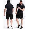 image:imageNELEUS Dry Fit Workout Athletic Muscle Tank Top Running Shirts with Hoods5084 BlackGreyNavy Blue 3 Pack