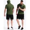 image:imageNELEUS Dry Fit Workout Athletic Muscle Tank Top Running Shirts with Hoods5084 BlackGreyOlive Green 3 Pack