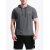 image:imageNELEUS Dry Fit Workout Athletic Muscle Tank Top Running Shirts with Hoods5084 BlackGreyOlive Green 3 Pack