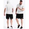 image:imageNELEUS Dry Fit Workout Athletic Muscle Tank Top Running Shirts with Hoods5084 BlackGreyWhite 3 Pack