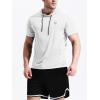 image:imageNELEUS Dry Fit Workout Athletic Muscle Tank Top Running Shirts with Hoods5084 BlackGreyWhite 3 Pack