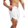 image:imageNELEUS Mens 2 in 1 Running Shorts with LinerDry Fit Workout Shorts with Pockets6070 BlackGreyWhite 3 Pack