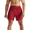 image:imageNELEUS Mens 2 in 1 Running Shorts with LinerDry Fit Workout Shorts with Pockets6070 BlackRed 2 Pack