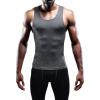 image:imageNELEUS Mens 3 Pack Athletic Compression Under Base Layer Sport Tank Top01 3 Packblack grey blue