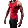 image:imageNELEUS Mens 3 Pack Athletic Compression Under Base Layer Sport Tank Top01 3 Packblack grey red