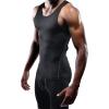 image:imageNELEUS Mens 3 Pack Athletic Compression Under Base Layer Sport Tank Top01 3 Packblack grey red