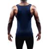 image:imageNELEUS Mens 3 Pack Athletic Compression Under Base Layer Sport Tank Top01 3 Packnavy Blue grey black