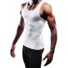 image:imageNELEUS Mens 3 Pack Athletic Compression Under Base Layer Sport Tank Top01 3 Packwhite
