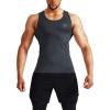 image:imageNELEUS Mens 3 Pack Athletic Compression Under Base Layer Sport Tank Top5074 Black Grey 3 Pack