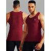 image:imageNELEUS Mens 3 Pack Athletic Compression Under Base Layer Sport Tank Top5074 Black GreySlate GrayRed 3 Pack
