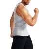 image:imageNELEUS Mens 3 Pack Athletic Compression Under Base Layer Sport Tank Top5074 Light Grey 3 Pack