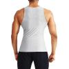 image:imageNELEUS Mens 3 Pack Athletic Compression Under Base Layer Sport Tank Top5074 Light Grey 3 Pack