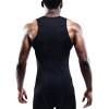 image:imageNELEUS Mens 3 Pack Athletic Compression Under Base Layer Sport Tank Top802 3 PackblackBlackBlack