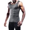 image:imageNELEUS Mens 3 Pack Athletic Compression Under Base Layer Sport Tank Top802 3 PackblackGreyWhite