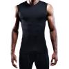 image:imageNELEUS Mens 3 Pack Athletic Compression Under Base Layer Sport Tank Top803 BlackGreyWhite 3 Pack