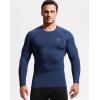 image:imageNELEUS Mens 3 Pack Compression Shirt Athletic Running ShirtsZ029 BlackGreyNavy Blue