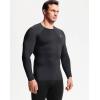 image:imageNELEUS Mens 3 Pack Compression Shirt Athletic Running ShirtsZ029 BlackGreyRed