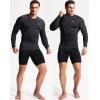 image:imageNELEUS Mens 3 Pack Compression Shirt Athletic Running ShirtsZ029 BlackRedBlue