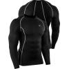 image:imageNELEUS Mens 3 Pack Dry Fit Long Sleeve Compression Shirts Workout Running Shirts5030 Black black black 3 Pack