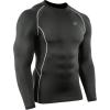 image:imageNELEUS Mens 3 Pack Dry Fit Long Sleeve Compression Shirts Workout Running Shirts5030 Black grey navy Blue 3 Pack