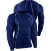 image:imageNELEUS Mens 3 Pack Dry Fit Long Sleeve Compression Shirts Workout Running Shirts5030 Black grey navy Blue 3 Pack