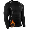 image:imageNELEUS Mens 3 Pack Dry Fit Long Sleeve Compression Shirts Workout Running Shirts5030 Black navy Blue  White 3 Pack