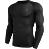 image:imageNELEUS Mens 3 Pack Dry Fit Long Sleeve Compression Shirts Workout Running Shirts5030 BlackBlackBlack 3 Pack