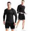 image:imageNELEUS Mens 3 Pack Dry Fit Long Sleeve Compression Shirts Workout Running Shirts5030 BlackBlackBlack 3 Pack