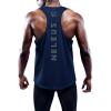 image:imageNELEUS Mens 3 Pack Dry Fit YBack Muscle Tank Workout Gym Shirt5031 3 Pack Black grey navy Blue