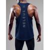 image:imageNELEUS Mens 3 Pack Dry Fit YBack Muscle Tank Workout Gym Shirt5031 3 Pack Black grey navy Blue