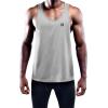 image:imageNELEUS Mens 3 Pack Dry Fit YBack Muscle Tank Workout Gym Shirt5031 3 Pack Black grey red