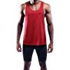 image:imageNELEUS Mens 3 Pack Dry Fit YBack Muscle Tank Workout Gym Shirt5031 3 Pack Black grey red
