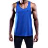 image:imageNELEUS Mens 3 Pack Dry Fit YBack Muscle Tank Workout Gym Shirt5031 3 Pack Blue red yellow
