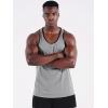 image:imageNELEUS Mens 3 Pack Dry Fit YBack Muscle Tank Workout Gym Shirt5097 BlackGreyLight Blue 3 Pack