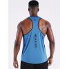 image:imageNELEUS Mens 3 Pack Dry Fit YBack Muscle Tank Workout Gym Shirt5097 BlackGreyLight Blue 3 Pack