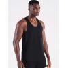 image:imageNELEUS Mens 3 Pack Dry Fit YBack Muscle Tank Workout Gym Shirt5097 BlackGreyNavy Blue 3 Pack