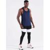 image:imageNELEUS Mens 3 Pack Dry Fit YBack Muscle Tank Workout Gym Shirt5097 BlackGreyNavy Blue 3 Pack