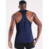 image:imageNELEUS Mens 3 Pack Dry Fit YBack Muscle Tank Workout Gym Shirt5097 BlackNavyLight Blue 3 Pack