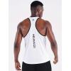 image:imageNELEUS Mens 3 Pack Dry Fit YBack Muscle Tank Workout Gym Shirt5097 PurplePinkWhite 3 Pack