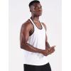 image:imageNELEUS Mens 3 Pack Dry Fit YBack Muscle Tank Workout Gym Shirt5097 WhiteWhiteWhite 3 Pack