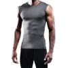 image:imageNELEUS Mens 3 Pack Dry Fit YBack Muscle Tank Workout Gym Shirt803 BlackGreyWhite 3 Pack