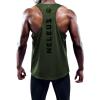 image:imageNELEUS Mens 3 Pack Dry Fit YBack Muscle Tank Workout Gym ShirtBlackGreyOlivegreen