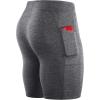 image:imageNELEUS Mens 3 Pack Running Compression Shorts with Pockets6072 BlackGreyBlue 3 Pack