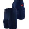 image:imageNELEUS Mens 3 Pack Running Compression Shorts with Pockets6072 BlackGreyNavy Blue 3 Pack