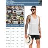 image:imageNELEUS Mens 3 Pack Running Tank Top Dry Fit YBack Athletic Workout Tank Tops6 PackBlack2pcs grey2pcs white2pcs