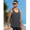 image:imageNELEUS Mens 3 Pack Running Tank Top Dry Fit YBack Athletic Workout Tank Tops6 PackBlack3pcs grey3pcs